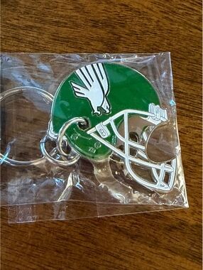 North Texas Mean Green Football Helmet Bottle Opener Keychain NCAA Fan Accessory